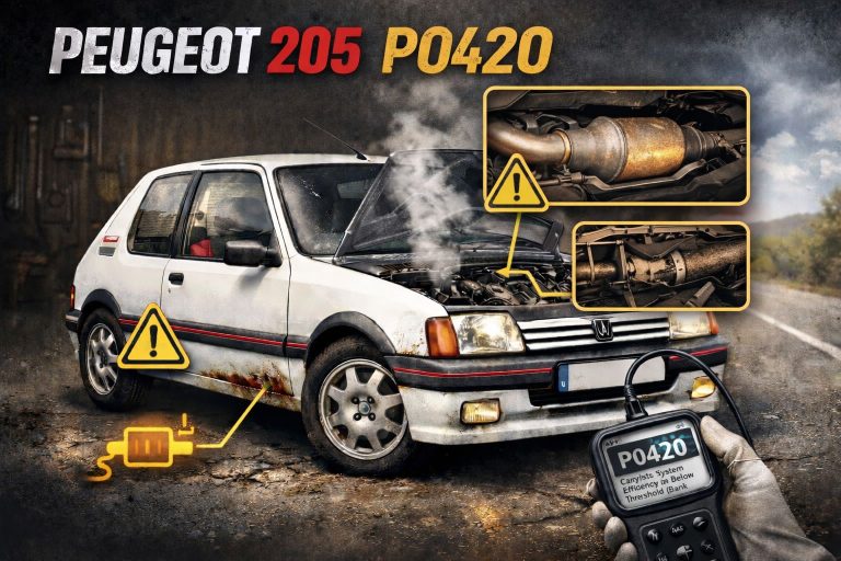 Código P0420 na Peugeot 205: o que fazer?