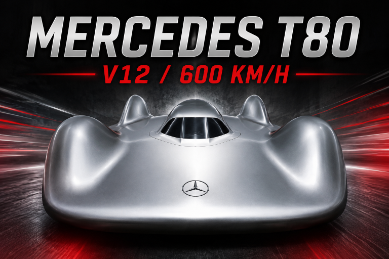 Mercedes T80: O Gigante de 3.000 cv que Quase Quebrou a Barreira dos 600…